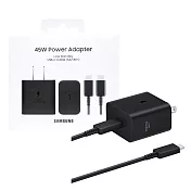 SAMSUNG三星 原廠新款 45W 快充旅充組 Type C_內附5A/1.8m快充線【EP-T4511/台灣公司貨】 黑色