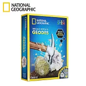 NATIONAL GEOGRAPHIC 國家地理 發現水晶寶藏(敲開原石發現水晶)-2入原石