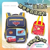 【迪士尼 Disney】牛仔風上學超值組 (書包+餐袋) (汽車總動員)
