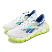 Reebok 慢跑鞋 Floatzig 1 男鞋 白 綠 藍 緩衝 支撐 運動鞋 100206728 28.5cm WHITE/LIME/BLUE