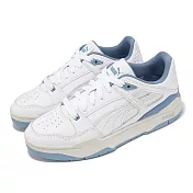 Puma 休閒鞋 Slipstream Lth 男鞋 白 藍 皮革 復古 奶油底 38754429