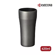 【KYOCERA】日本京瓷陶瓷塗層保溫杯/隨行杯 420ml(原廠總代理)  白色