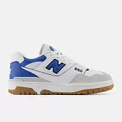 New Balance 550 系列 男女 休閒鞋 白藍-BB550ESA-D US5 白色