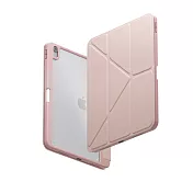 UNIQ iPad Air 13吋 (2024 M2) Moven 磁吸帶筆槽透明平板保護套 粉色