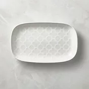 石丸波佐見燒 - 摩洛哥花磚長方盤 - 米白