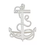 Hermes 愛馬仕 Ancre Marine 70鍍鈀黃銅絲巾環(適合70cm絲巾) 鈀灰