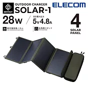 ELECOM NESTOUT戶外系列SOLAR-1太陽能充電器- 4枚 28W