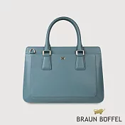 【BRAUN BUFFEL 德國小金牛】台灣總代理 艾拉 手提包-大西洋藍/BF836-57-ALB