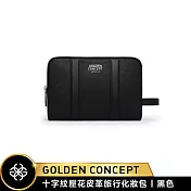 ★送原廠好禮★Golden Concept Saffiano Leather 十字壓紋 小牛皮盥洗收納包 L號