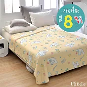 義大利La Belle《Sanrio-雷夢喜拿》超COOL超涼感蠶絲蛋白抗菌涼被(150*200CM)+抑菌可水洗舒柔枕1入(超值組合)