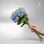 【Floral M】夏日經典茉莉花清新藍仿真花花材（1入/組）