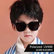 【SUNS】兒童偏光太陽眼鏡 時尚韓版ins經典墨鏡 彈力壓不壞材質 防眩光/抗UV400 S108 經典黑