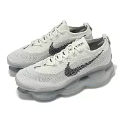 Nike 慢跑鞋 Air Max Scorpion Flyknit SE 男鞋 灰 黑 氣墊 厚底 緩衝 FQ2694-001 25cm SILVER/GREY