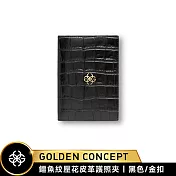 ★送原廠好禮★Golden Concept Croco Embossed 鱷魚皮壓紋 皮革護照夾