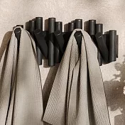 《Umbra》Picket壁掛式掛勾收納架 | 掛勾 牆壁掛勾 吊鉤 掛鉤 - 墨黑木籬