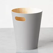 《Umbra》Woodrow木紋垃圾桶 | 回收筒 - 淺灰7.5L