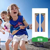 Kocotree拚色防曬冰絲袖套 藍咖