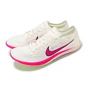 Nike 田徑釘鞋 ZoomX Dragonfly 男鞋 白 桃紅 輕量 回彈 可拆釘 田徑 運動鞋 CV0400-101 31cm SAIL/FIERCE PINK