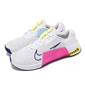 Nike 訓練鞋 Metcon 9 男鞋 白 粉 緩衝 穩定 支撐 魔鬼氈 交叉訓練 運動鞋 DZ2617-102