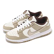 Nike 休閒鞋 Wmns Dunk Low LX 女鞋 男鞋 卡其 金 皮革 低筒 經典 運動鞋 HM3695-071