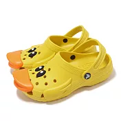 Crocs 洞洞鞋 Classic I AM Rubber Ducky K 中童 向日葵 經典小鴨子 克洛格 21019375Y 18.5cm SUNFLOWER