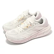 adidas 慢跑鞋 Questar 3 W 女鞋 米白 粉 緩衝 透氣 運動鞋 愛迪達 ID8741 25.5cm WHITE/PINK