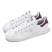 adidas 休閒鞋 Stan Smith W 女鞋 白 紫 史密斯 低筒 三葉草 愛迪達 IF6994