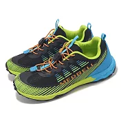 Merrell 越野跑鞋 Agility Peak 大童 女鞋 綠 藍 緩衝 抓地 快速抽繩 運動鞋 MK267923