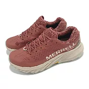 Merrell 越野跑鞋 Agility Peak 5 GTX 女鞋 磚紅 米白 防水 襪套 橡膠大底 運動鞋 ML068256