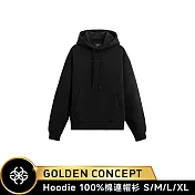 ★送原廠好禮★Golden Concept Hoodie 長袖連帽T 3D-Logo CT-HD519 L 黑色/黑3D-Logo