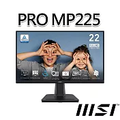 msi微星 PRO MP225 21.5吋 螢幕 (21.5＂/1920x1080/16:9/100Hz)