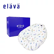 Elava 韓國 多功能甜甜圈互動枕 枕芯+枕套+彩盒 - 莫代爾款 - 鳶尾蒔光(水波紋)