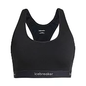 【icebreaker 紐西蘭】女 ZoneKnit™ Cool-Lite™ 網眼透氣運動內衣(附內襯)-125- S 黑