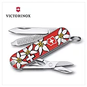 VICTORINOX 瑞士維氏 瑞士刀 7用 58mm 瑞士國花 0.6223.840