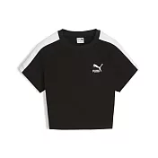 PUMA  流行系列T7寶貝 女短袖T恤-黑-62559801 XS 黑色