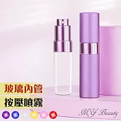 My Beauty 2入組香水開蓋填充瓶-15ml贈分裝工具組x1 紫色