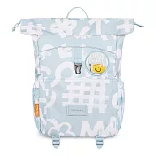 TigerFamily【超值三件組】兒童創意休閒背包(大尺寸)-多款- 柔和藍+同色雙配件