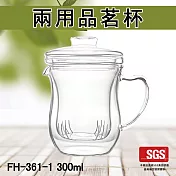 【Glass King】一屋窑/台灣現貨/FH-361-1/兩用品茗杯/耐熱玻璃杯/玻璃茶海/高硼硅玻璃/泡茶壺