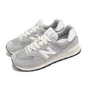 New Balance 休閒鞋 574 男鞋 女鞋 樸素灰 白 復古 情侶鞋 NB U574RBL-D