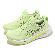 Asics 慢跑鞋 GEL-Nimbus 26 男鞋 螢光綠 緩衝 厚底 針織 運動鞋 亞瑟士 1011B794301