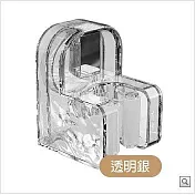 【APEX 】無痕真空吸盤拖把固定架 - 2入組 ( 無痕壁掛式-拖把固定架/拖把收納夾/掃把固定架/掃把收納夾 /拖把收納掛架 /掃把收納掛架 ) 透明銀