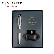 PARKER 新經典 白桿白夾鋼筆 墨水禮盒組