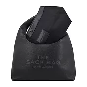 MARC JACOBS THE SACK BAG荔枝紋手提包- 黑色