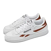 Reebok 休閒鞋 Club C Revenge 女鞋 白 磚紅 低筒 復古 100204580 24cm WHITE/WHITE/RED