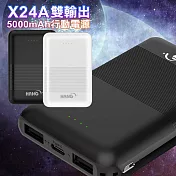 HANG X24A 迷你口袋行充 卡片型行動電源 USB雙輸出 充電寶 Type-C/Micro雙輸入 白色