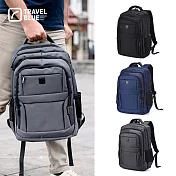 【Travel Blue 藍旅】時尚漫遊款背包-灰 防水電腦包/雙肩包/商務背包/旅行背包 TB3132  灰色