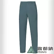 【ATUNAS 歐都納】男款蚊瘋不動彈性長褲A1PA2403M- XL 森綠