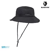 BLACKYAK MESH超透氣圓盤帽 L 黑色-60cm