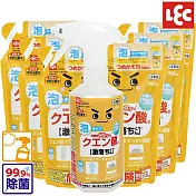 日本LEC 檸檬酸泡沫清潔劑優惠組 (400mlx1瓶+360mlx6包)