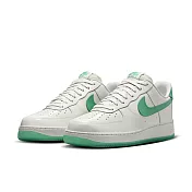 NIKE AIR FORCE 1 07 PRM 男休閒鞋-白綠-HF4864094 US7.5 白色